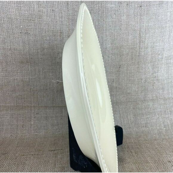 Pottery Barn Emma Beaded Yellow Serving Platter 12.5in - Picture 3 of 8